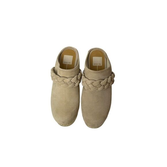 Dolce Vita Women Hila Dune Nubuck Mules Size 8 - Picture 1 of 12